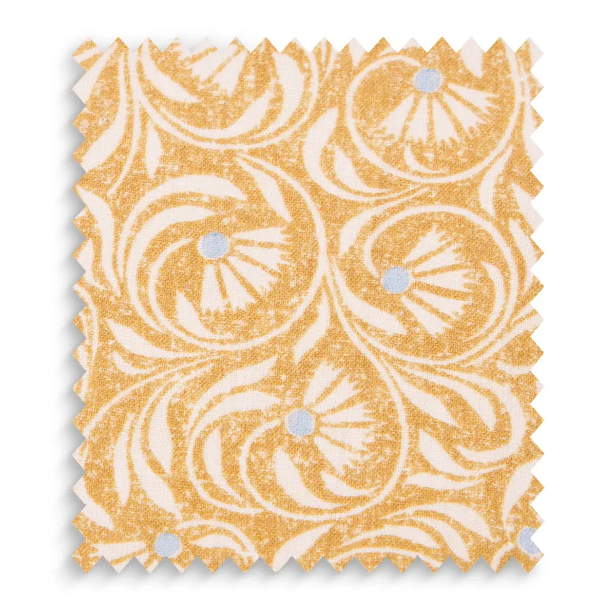 Spriglee by Ellen Merchant Linen Fabric Swatch - Jaggery by Pooky