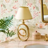 Squiggle Rechargeable Table Lamp - Antique Brass by Pooky, alternate view
