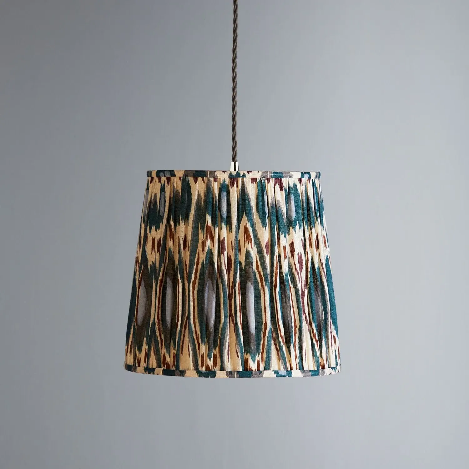 Tapered Pendant Shade - Teal, Fabric product