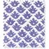 Temple Block Printed Cotton Swatch - Blue by Pooky, image 3