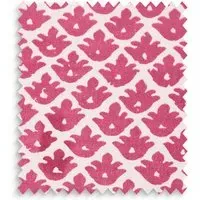 Temple Fabric Sample Swatch - Red, Cotton by Pooky, alternate view