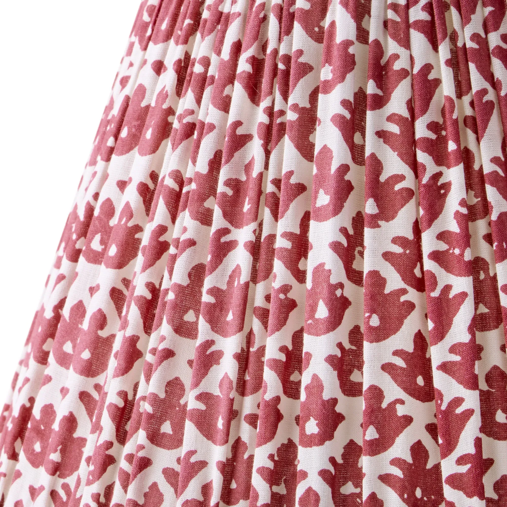 Temple Red 16cm Empire Lamp Shade - Red, Cotton product