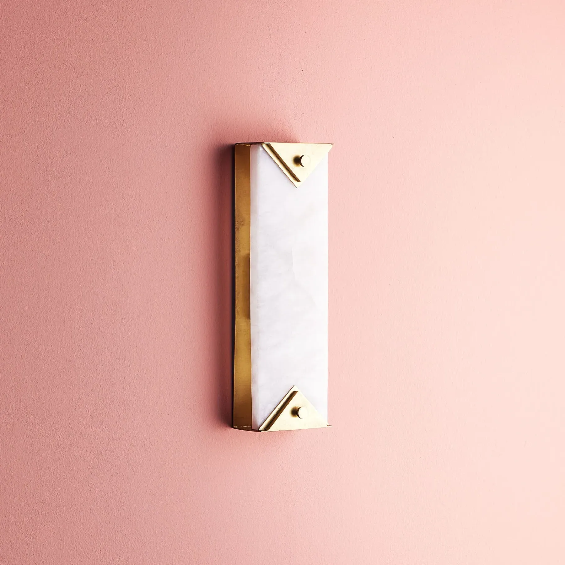 Theano Wall Light - White, Alabaster, Brass product