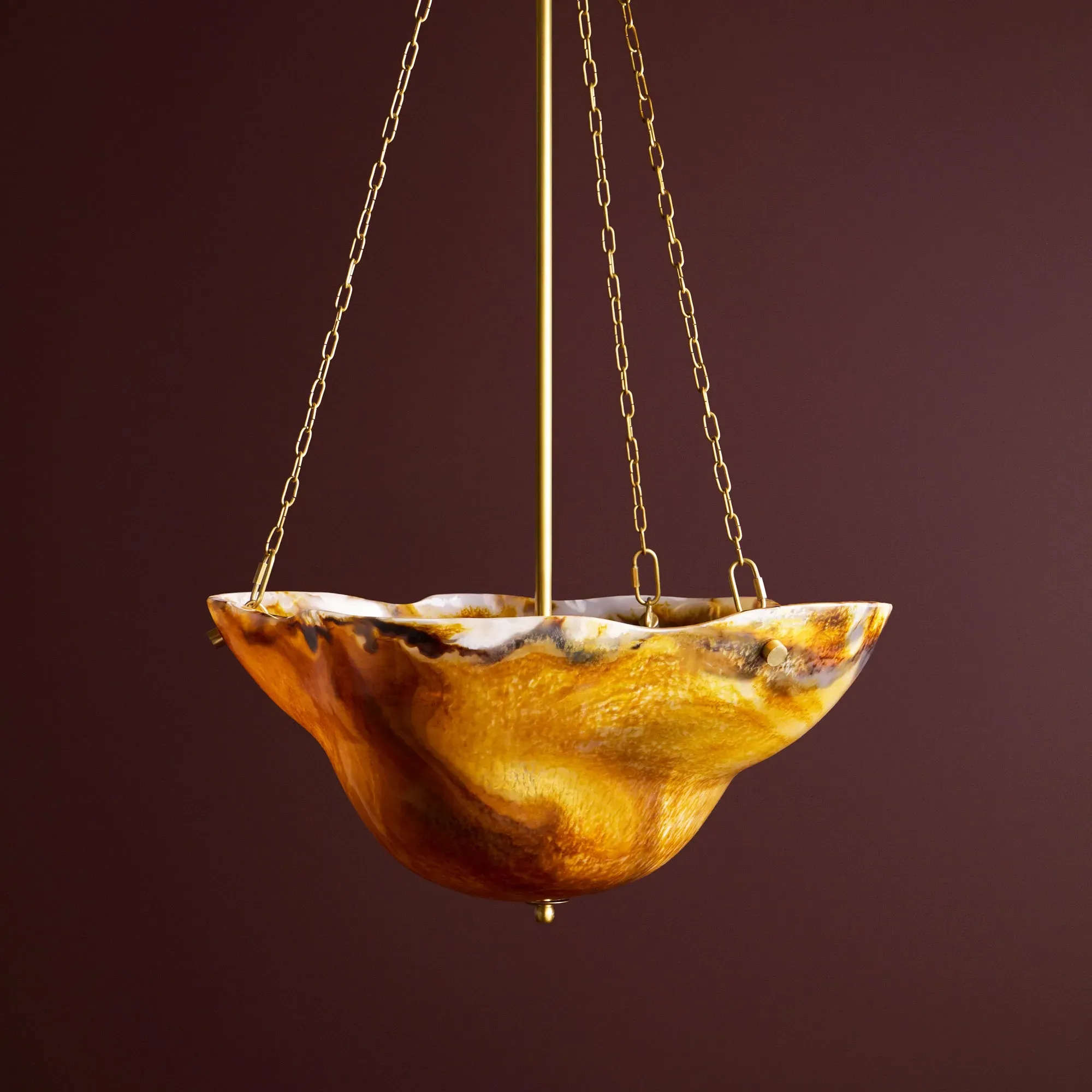 Toby Pendant Light - Brown, Resin product
