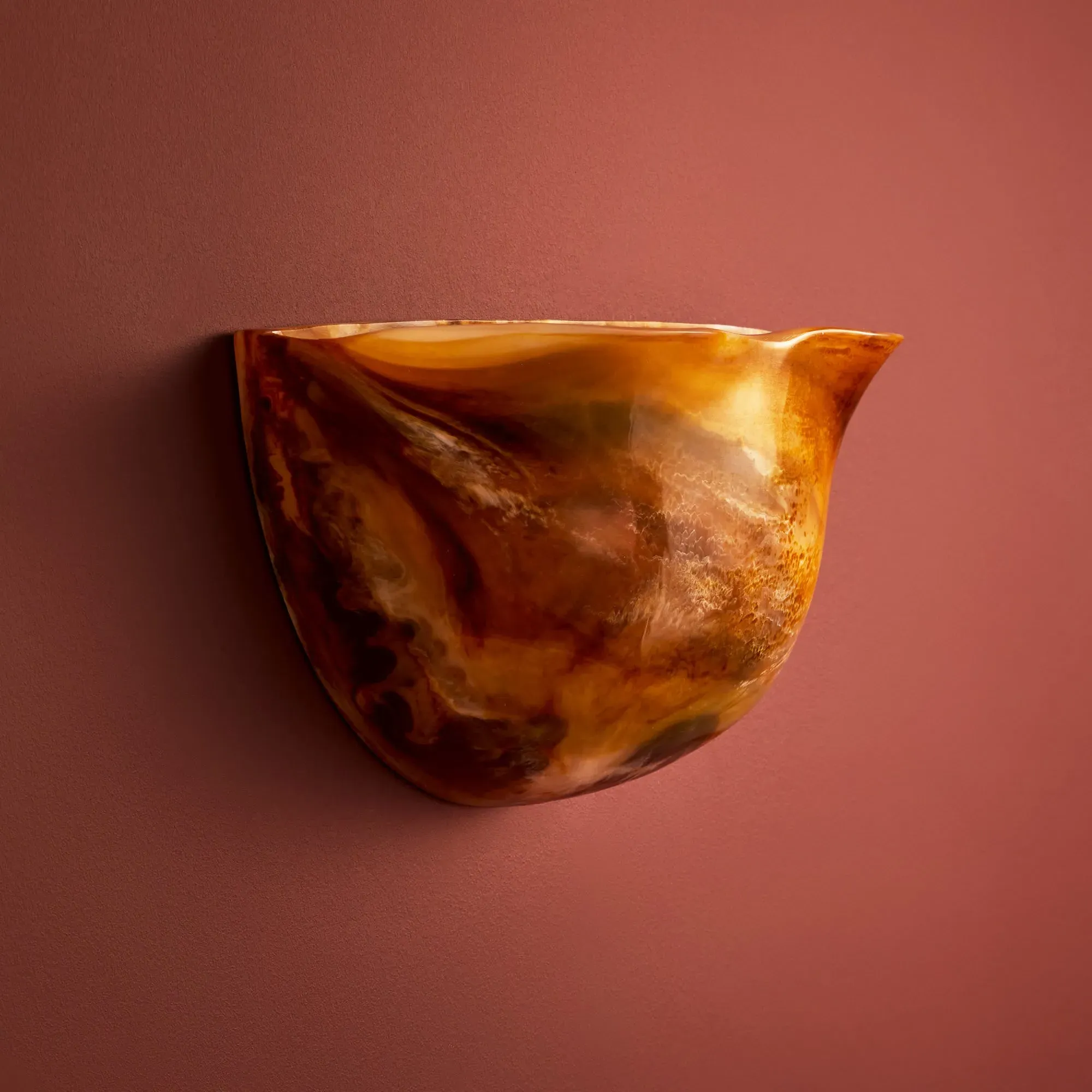 Toby Wall Light - Tortoiseshell, Resin product