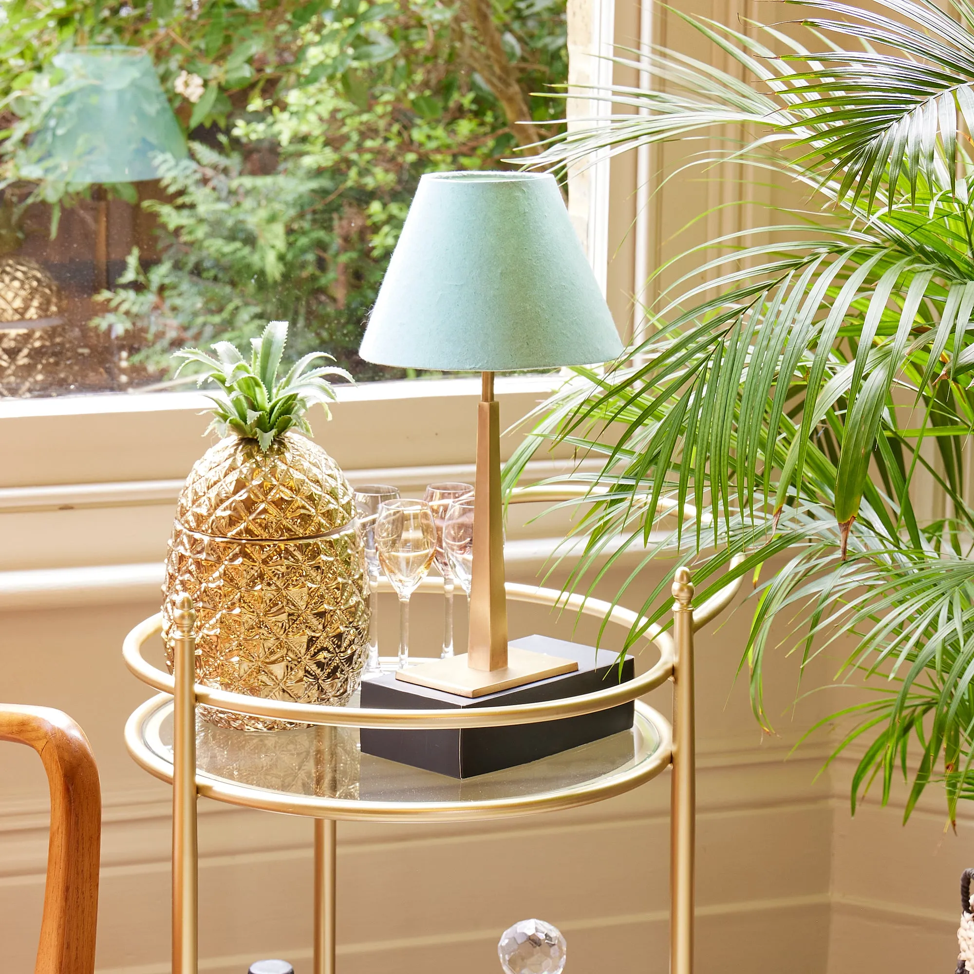 Trafalgar Tiny Rechargeable Table Lamp - Antique Brass product