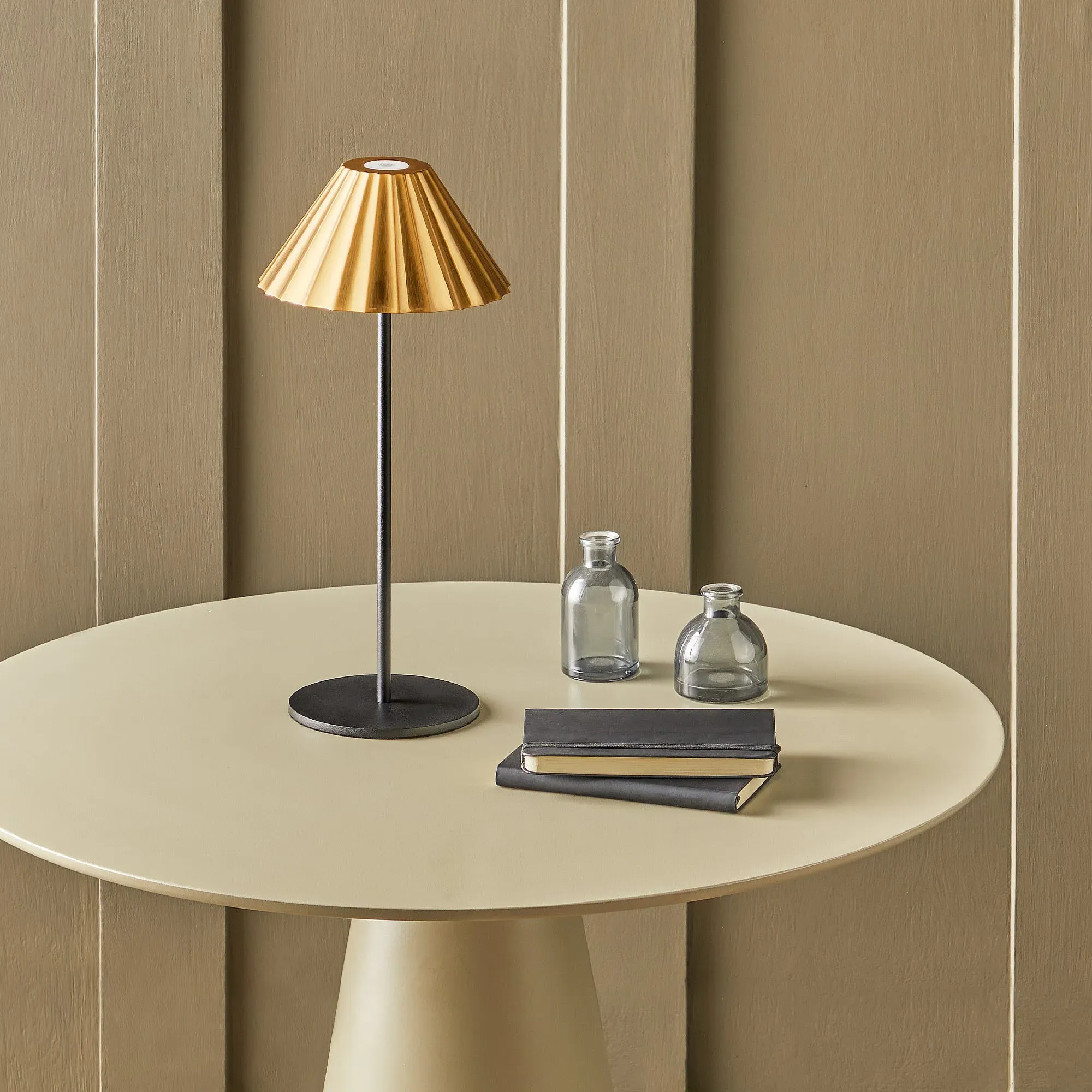 Twinky Rechargeable Table Lamp - Black, Brass product