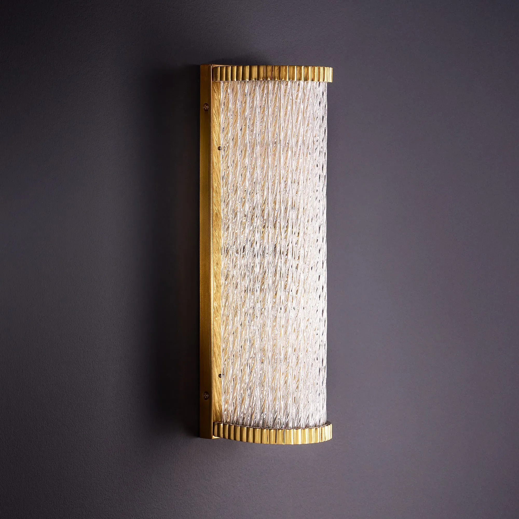 Twister Wall Light - Antique Brass, Glass product