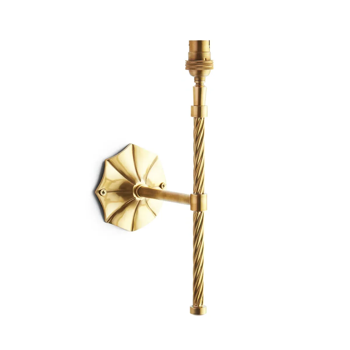 Twizzler Wall Fitting - Antique Brass product