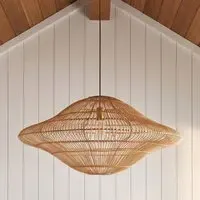 Vega Pendant Light - Natural, Rattan by Pooky, alternate view