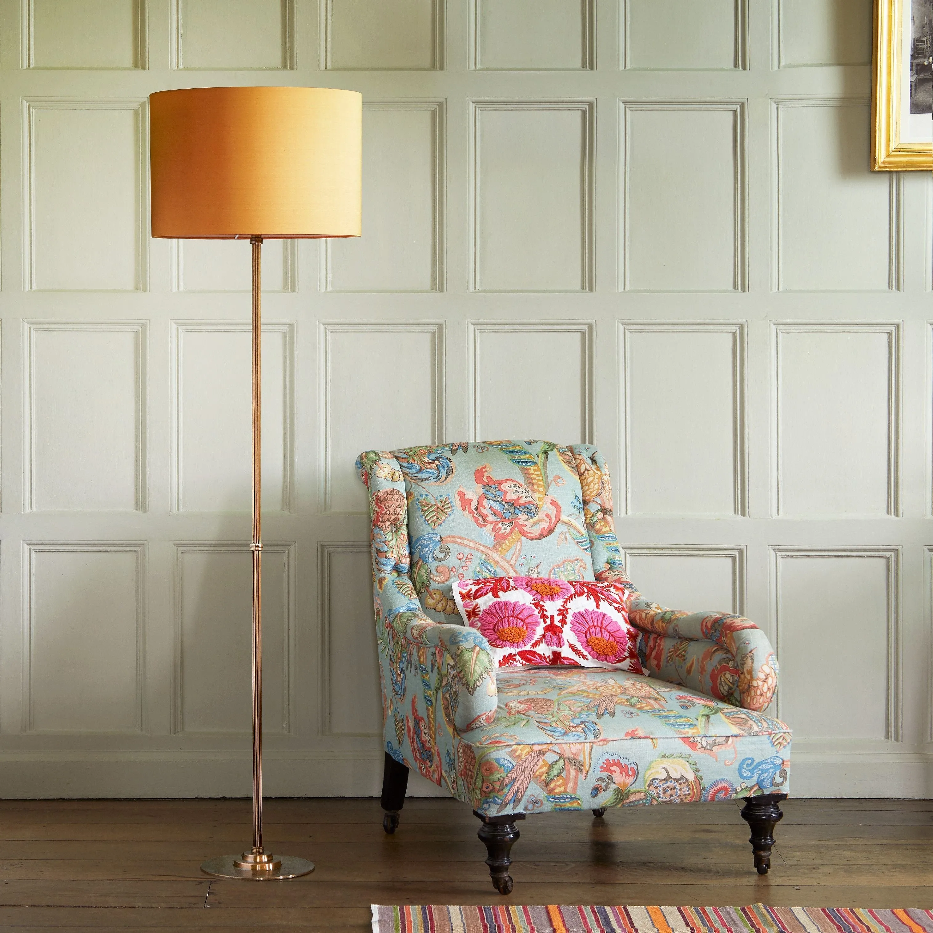 Wrappling Standing Lamp - Antique Brass product