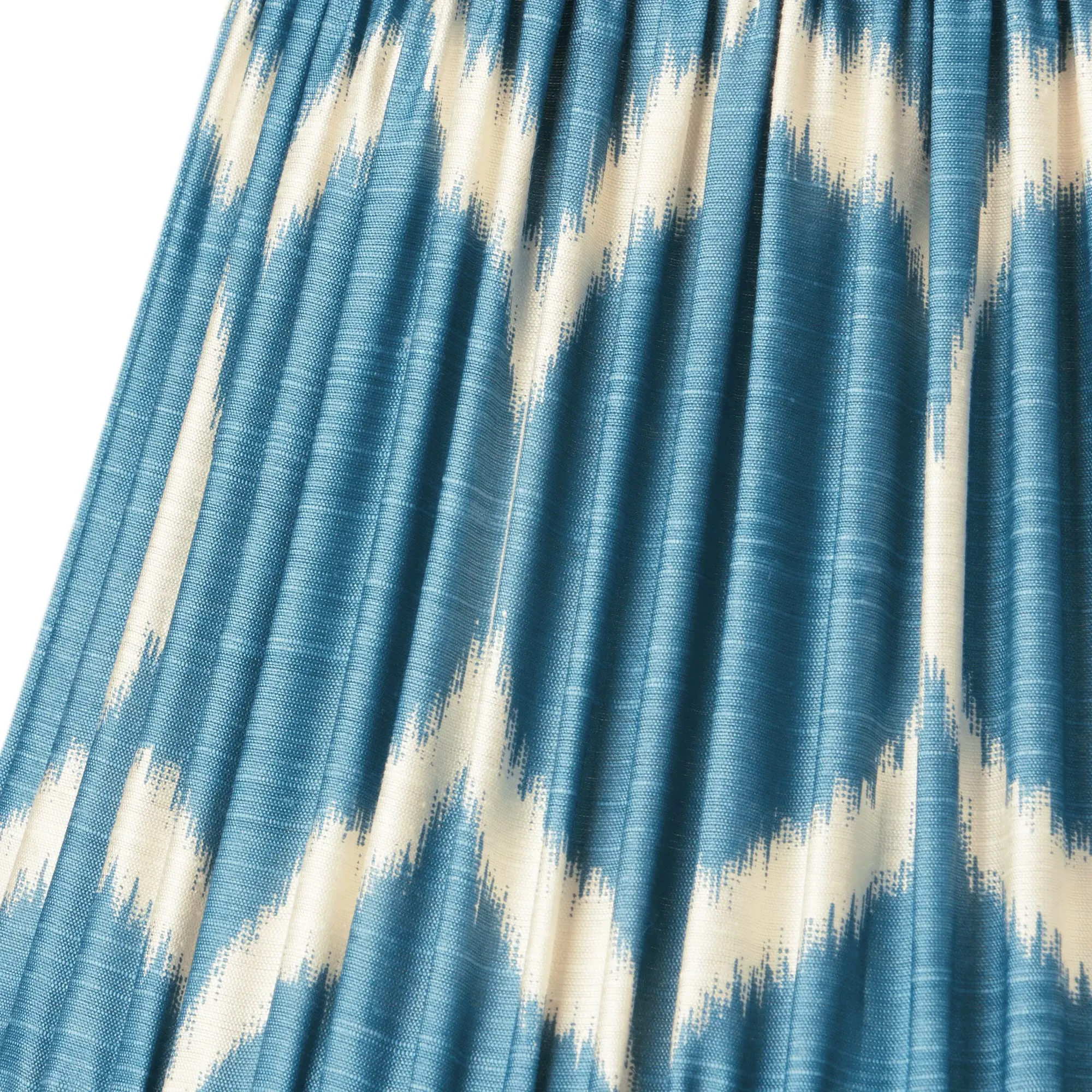 Yoda 10 Inch Empire Lamp Shade - Turkish Blue, Printed Silk Ikat product