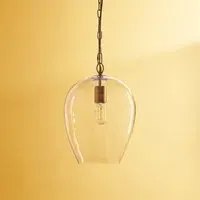 Zindarella Small Pendant Light - Antique Brass, Clear Glass alternate view