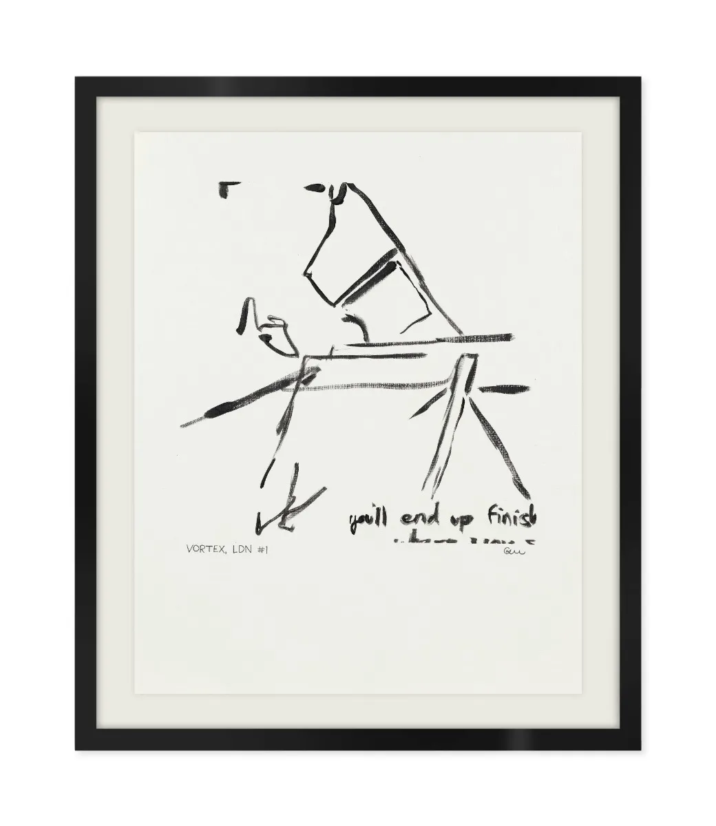 Framed Wall Art Print #1 - Indian Ink image