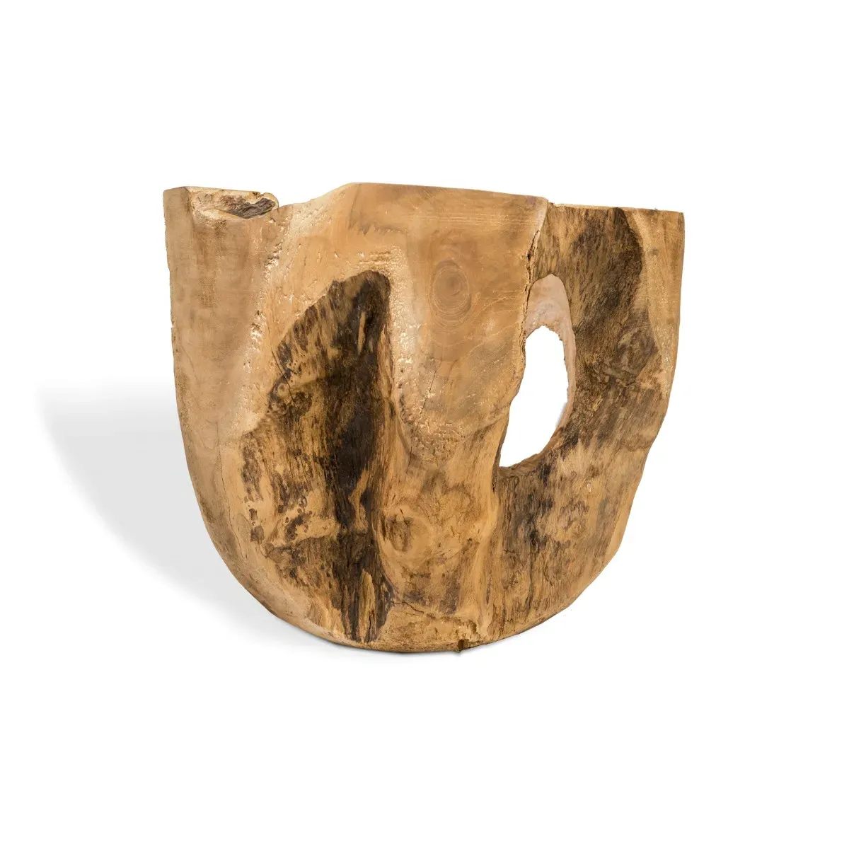 Small Planter Pot - Natural, Teak Root image