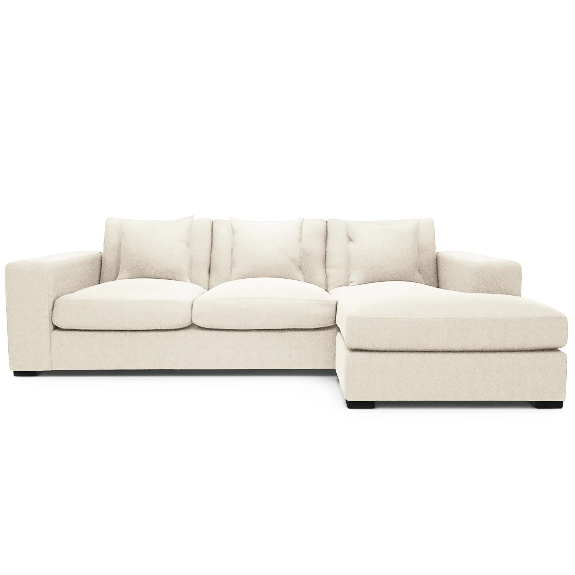 Sofa Bed with Chaise - Hardwood Frame