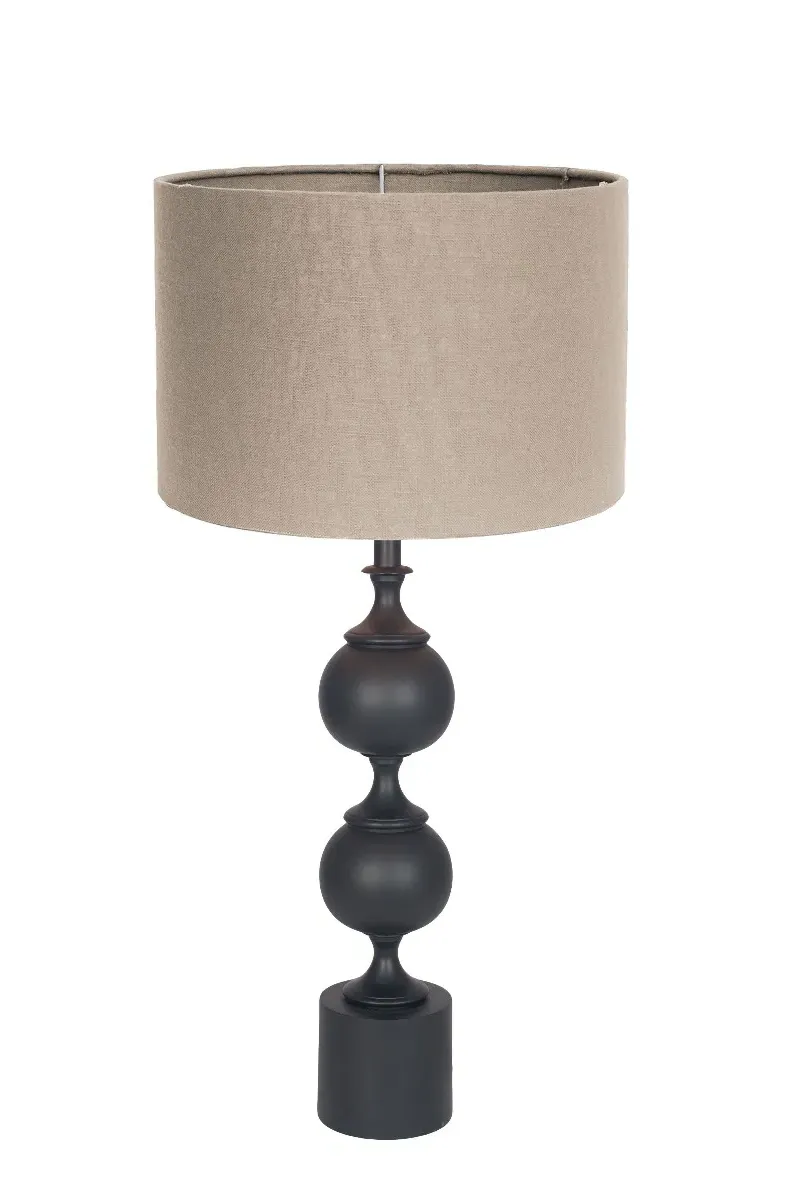 Table Lamp with Fabric Shade - Aluminium image