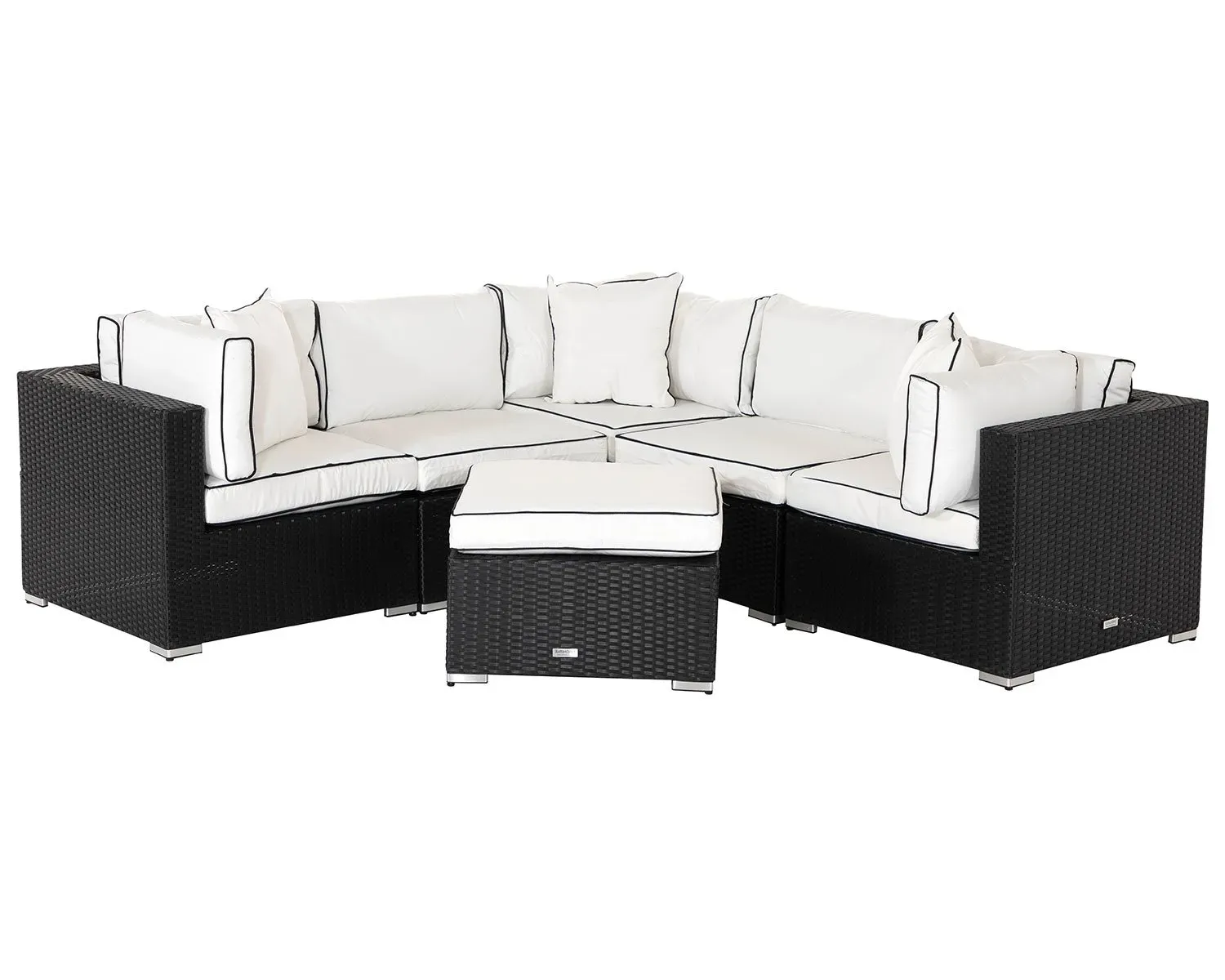 6-piece-rattan-garden-corner-sofa-set image