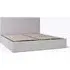 Double Storage Ottoman Bed with Tufted Headboard - Light Grey