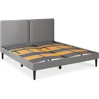 Signature Bed Frame with Storage - Dark Gray
