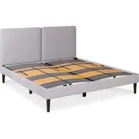 Signature Bed Frame with Storage - Light Gray