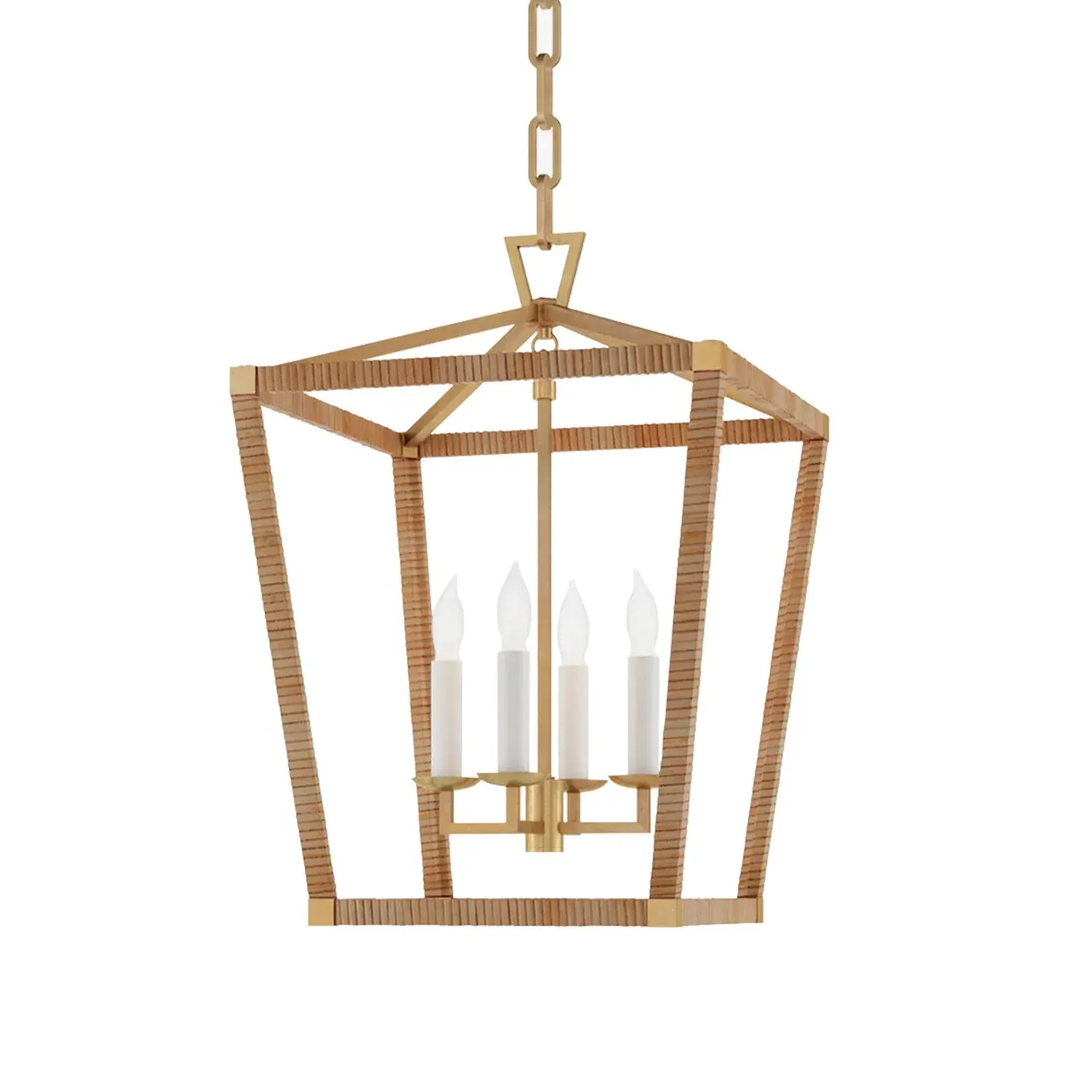 Barrett Pendant Light - Brass, Rattan product