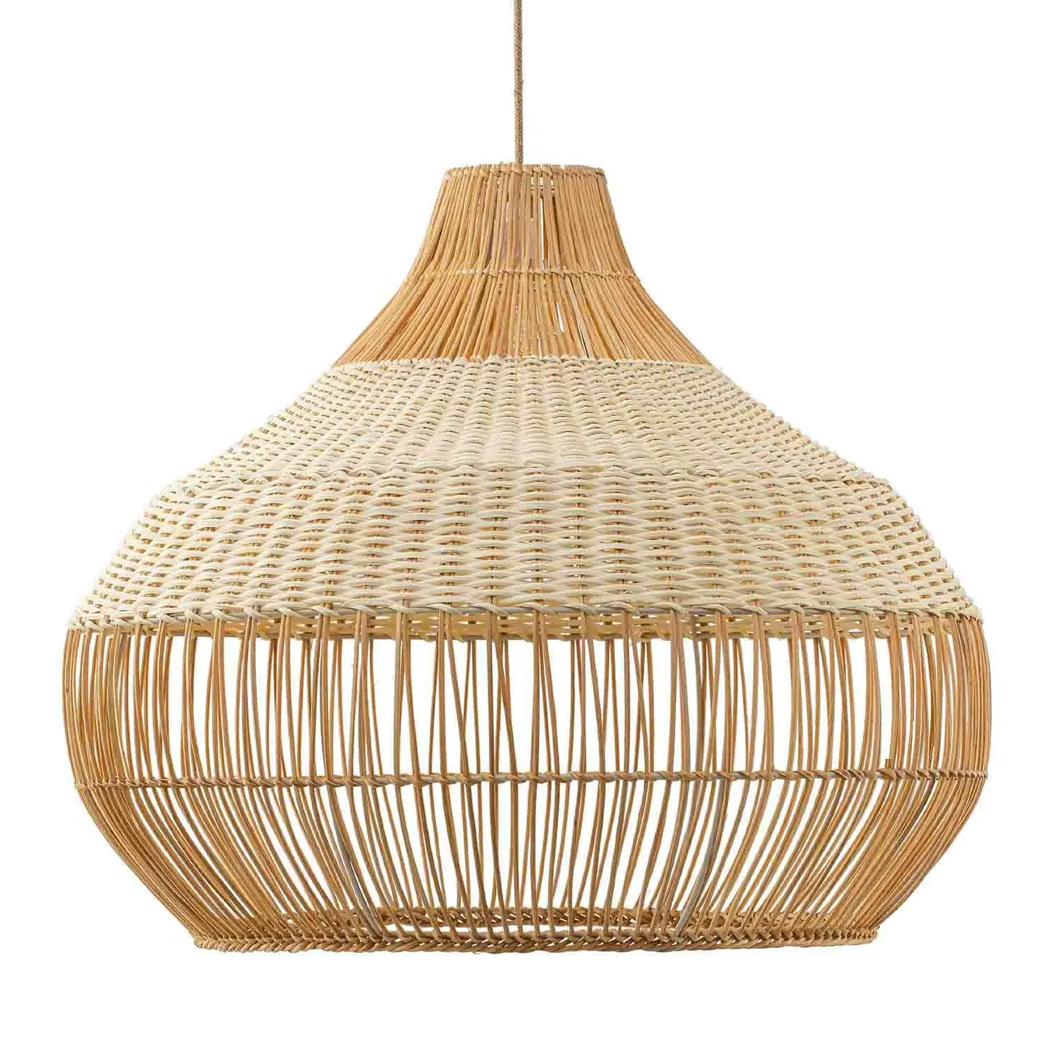 Beatrice Pendant Light - Light Brown, Rattan product