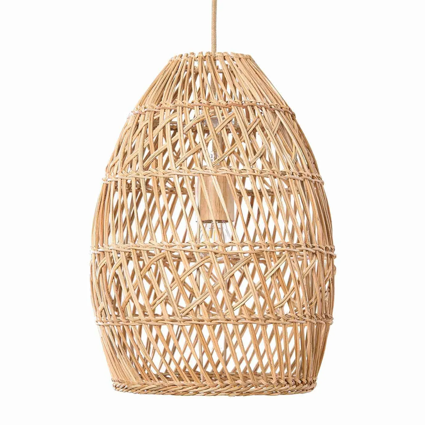 Callie Pendant Light - Light Brown, Rattan product