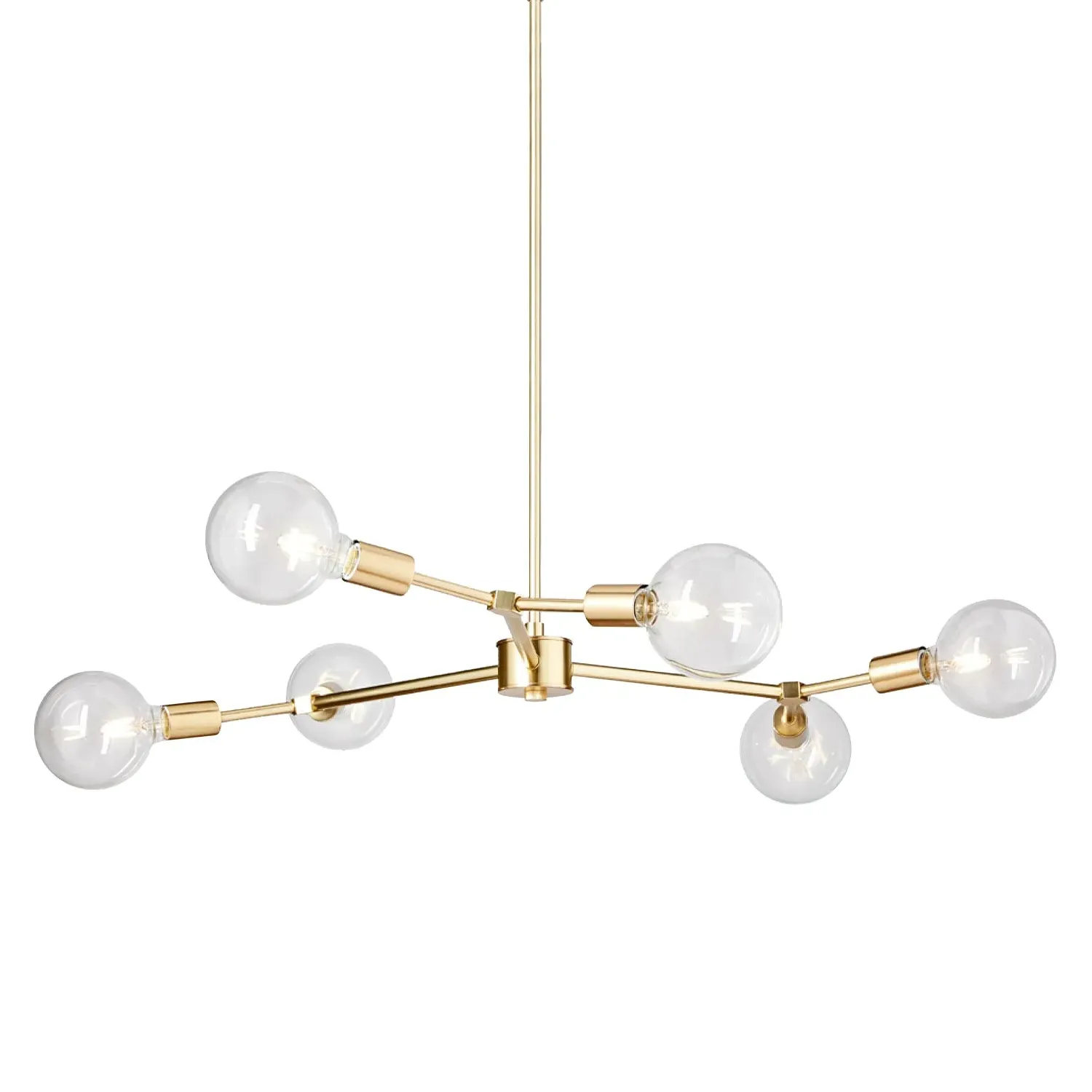 Clara Pendant Light - White, Brass and Iron product