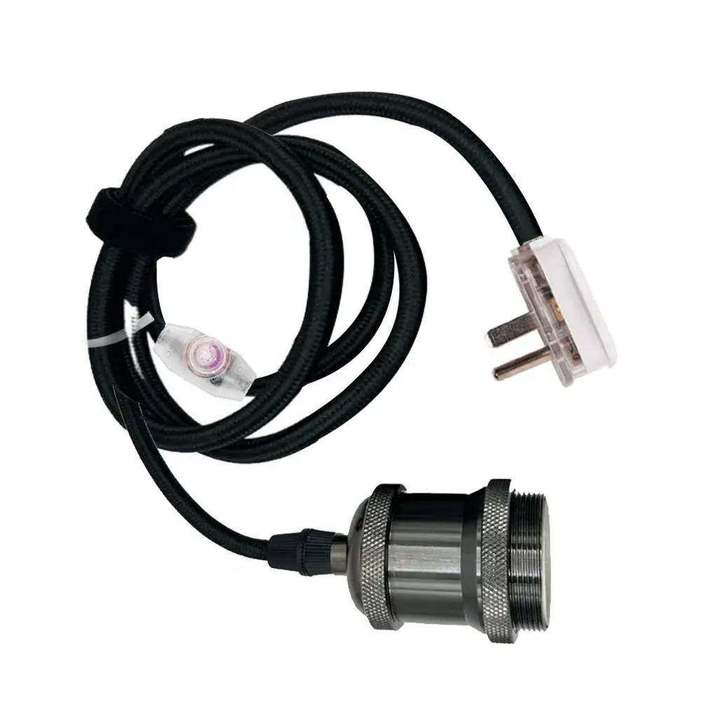 Plug-In Hanging Pendant Light Kit - Black product