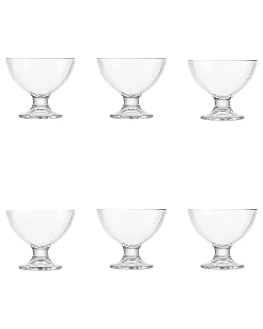 10 Strawberry Street Set of 6 Mughetto Sundae Dishes - Clear image