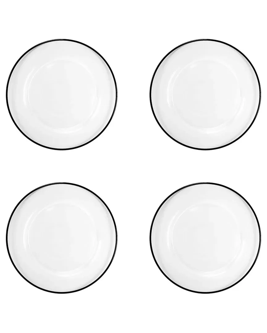 Modena Set of 4 Glass Chargers - White image