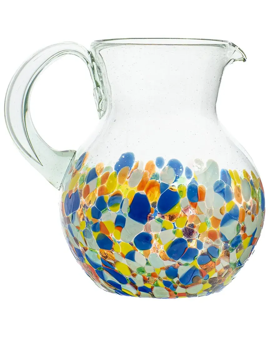 San Lucas Mexican Pitcher - Multicolor, Recycled Glass image