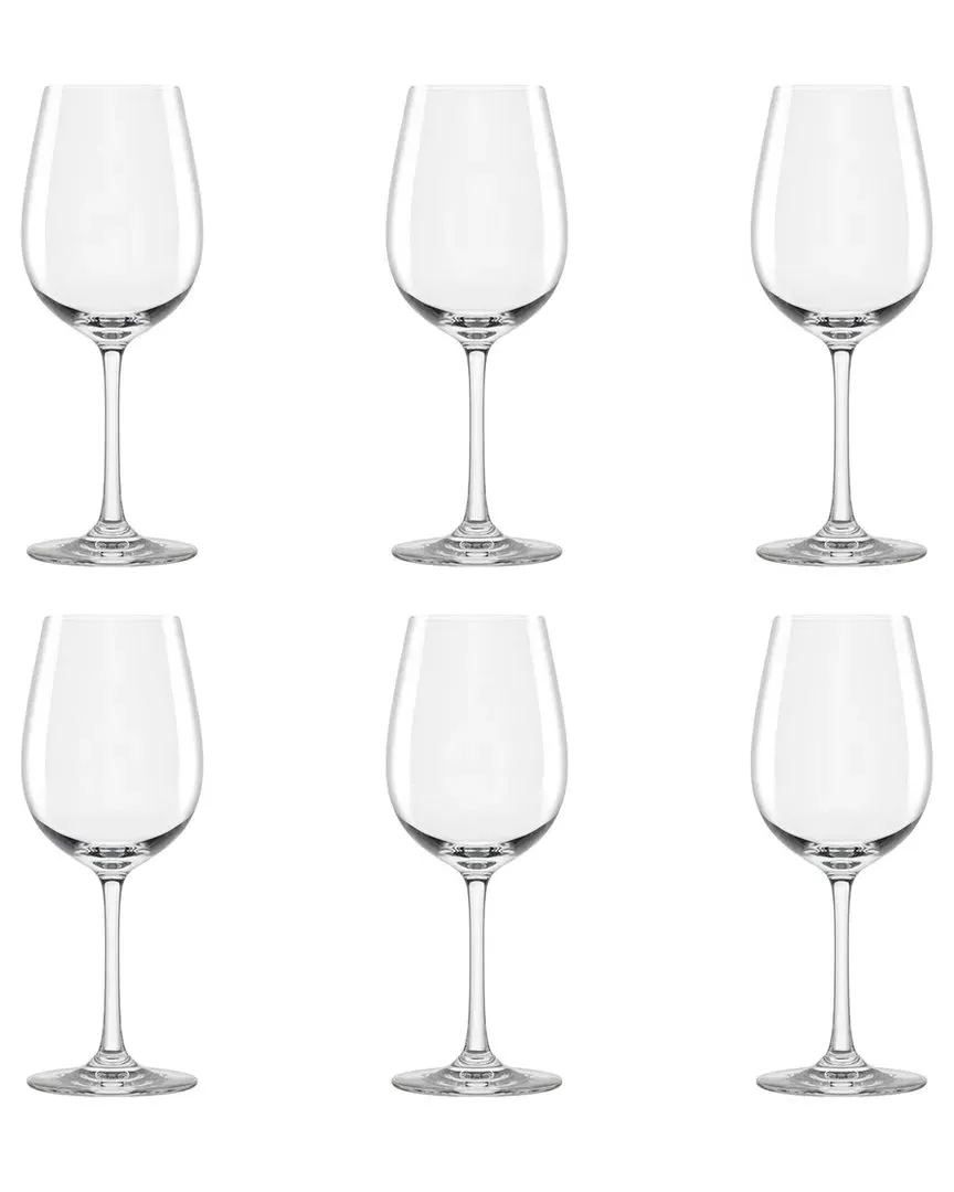 Vail Set of 6 Red Wine Glasses - Clear image