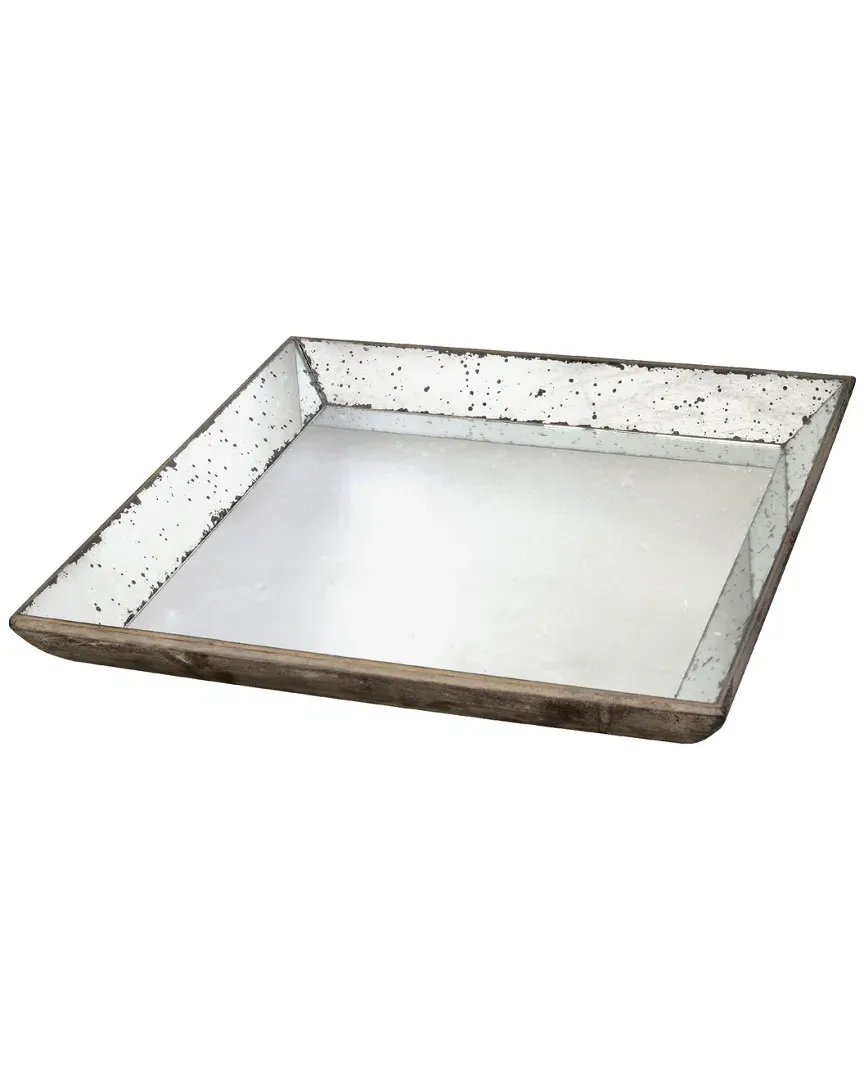 20in Glass Tray - Mirror image