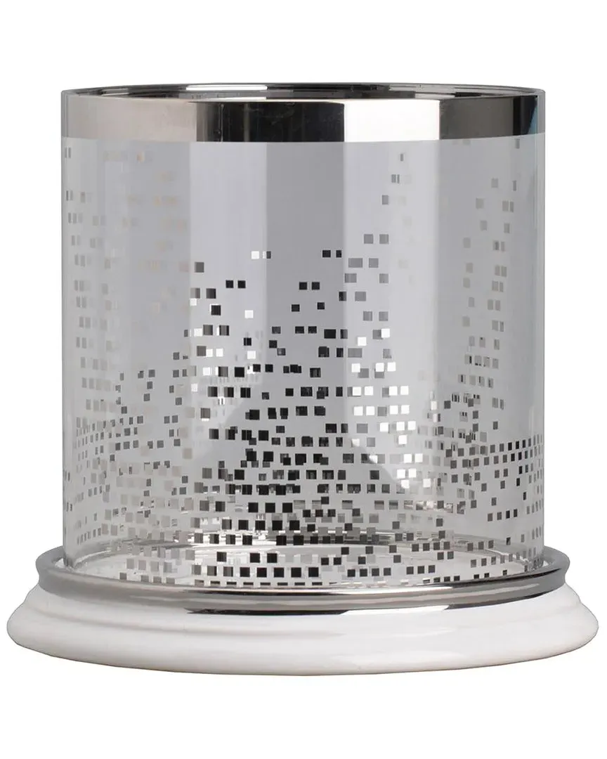 Elliott Large Round Candle Holder - Silver image