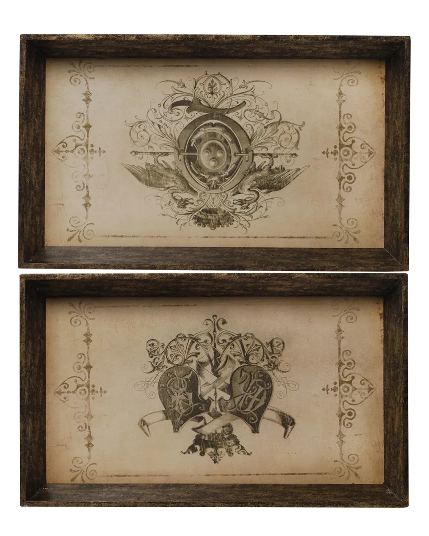 Set of Two Trays - Multi, Wood image