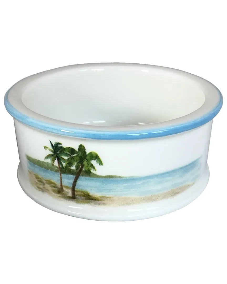 Palm Breezes Coaster - Multicolor, Ceramic
