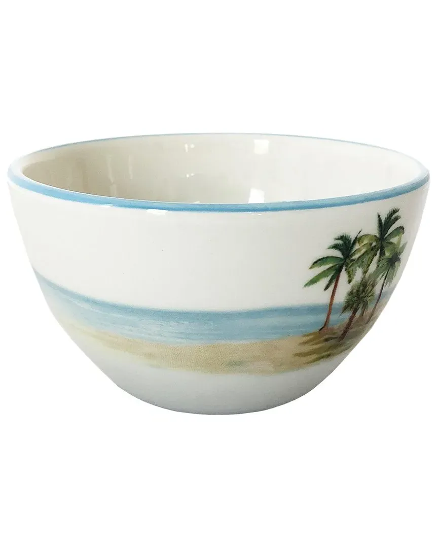 Palm Breezes Large Soup Bowl - Multicolor, Ceramic