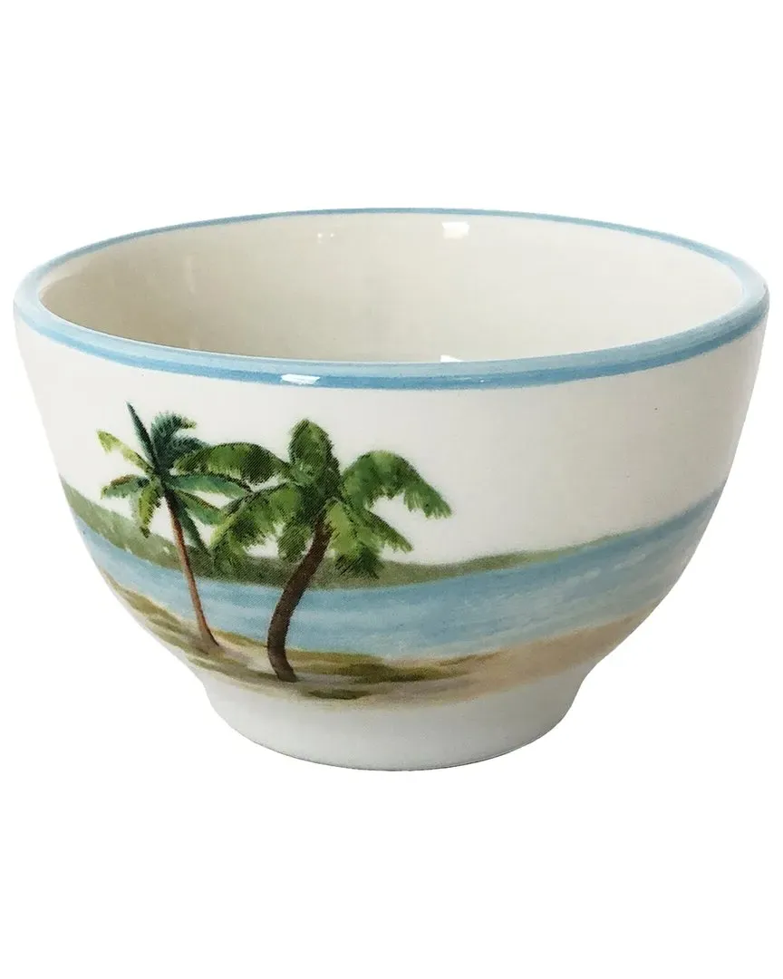 Palm Breezes Mini Soup Bowl - Multicolor, Ceramic