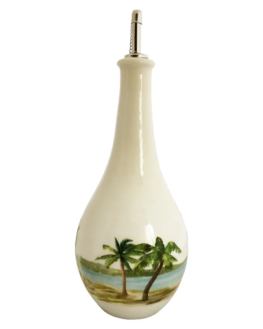Palm Breezes Oil Bottle - Multicolor, Ceramic