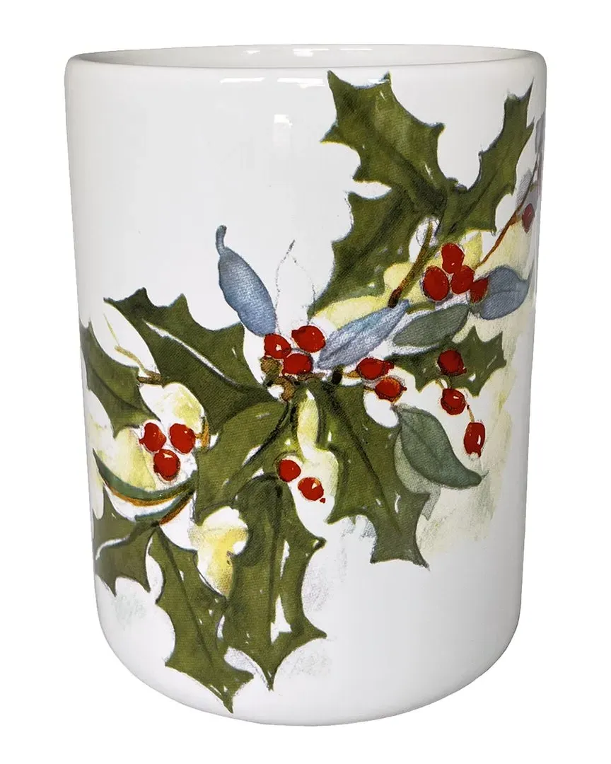 Winter Wonderland Wine Bottle Holder - Multicolor, Ceramic image