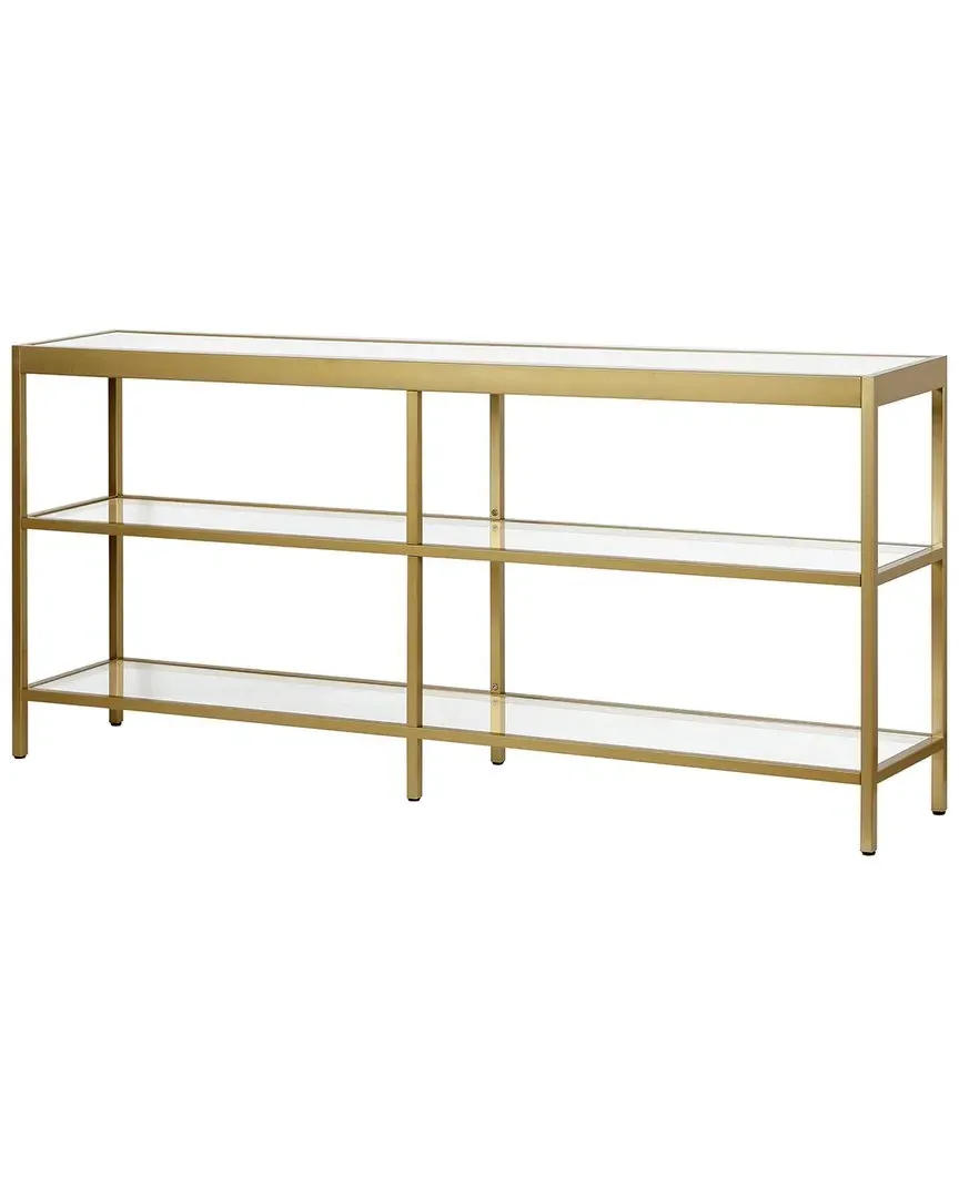 Alexis 64in Console Table - Gold, Steel