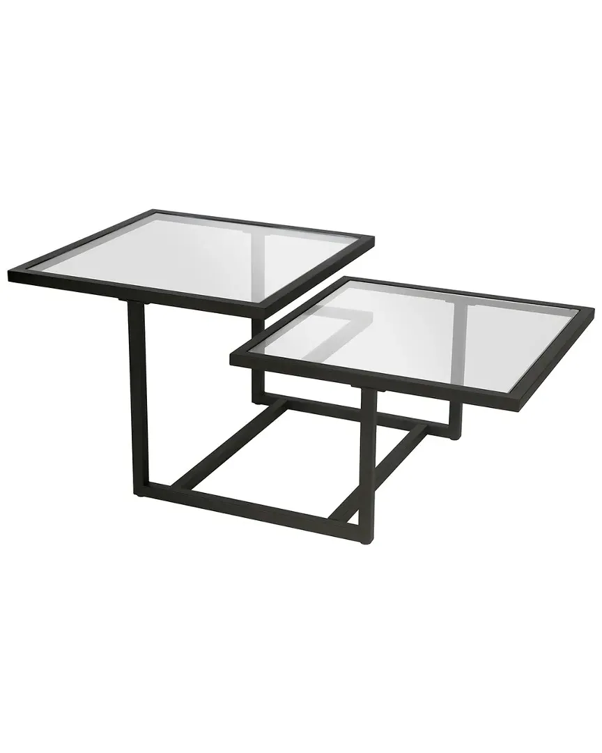Amalie Two Tier Coffee Table - Black, Steel image