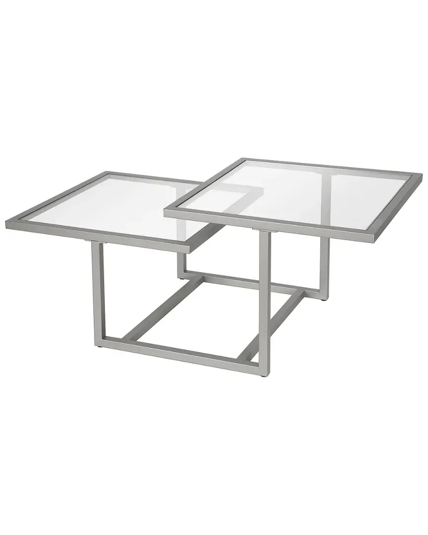 Amalie Two Tier Coffee Table - Silver, Steel