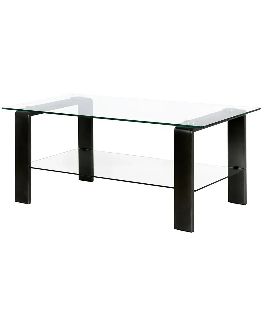 Asta Rectangular Coffee Table - Blackened Bronze, Glass image