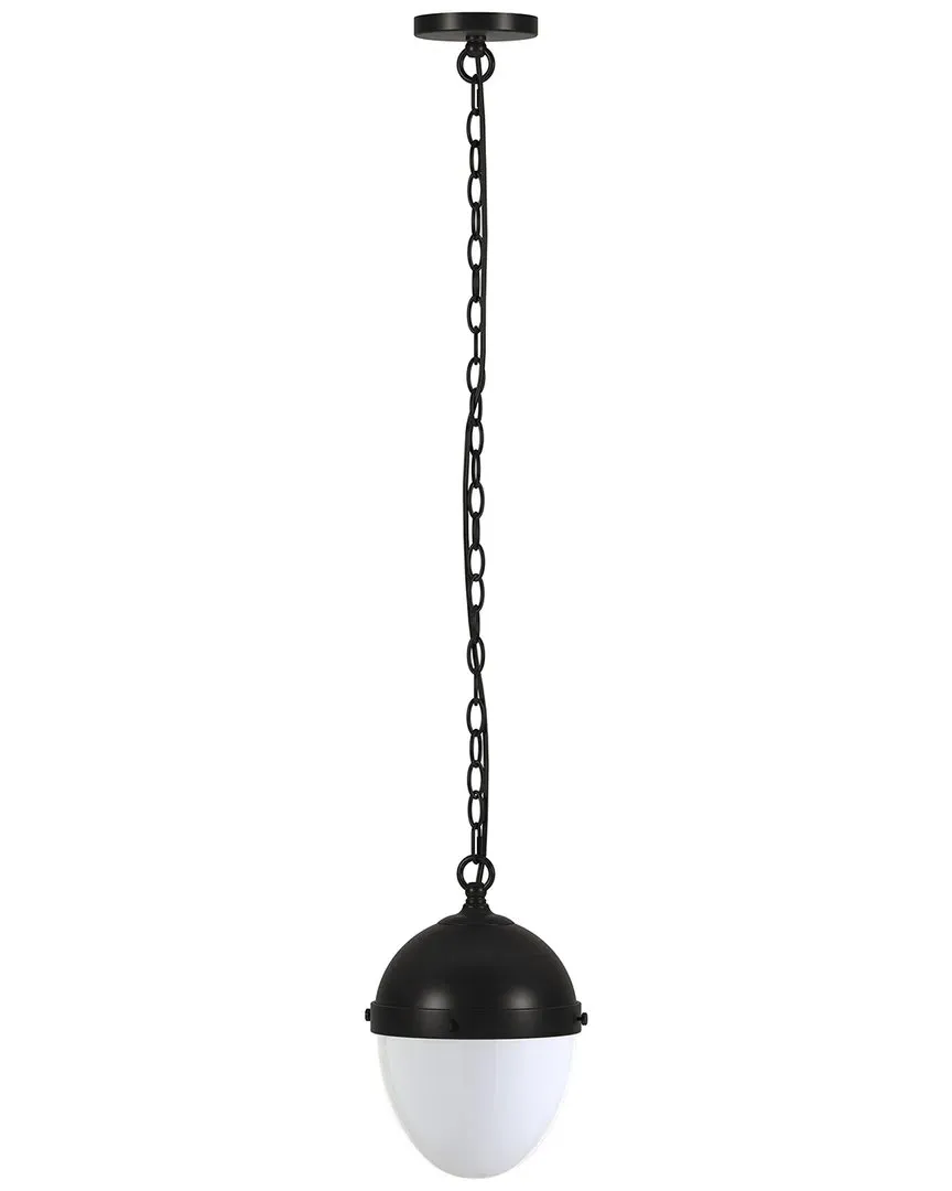Aurelia 9in Pendant with Glass Shade - Blackened Bronze image
