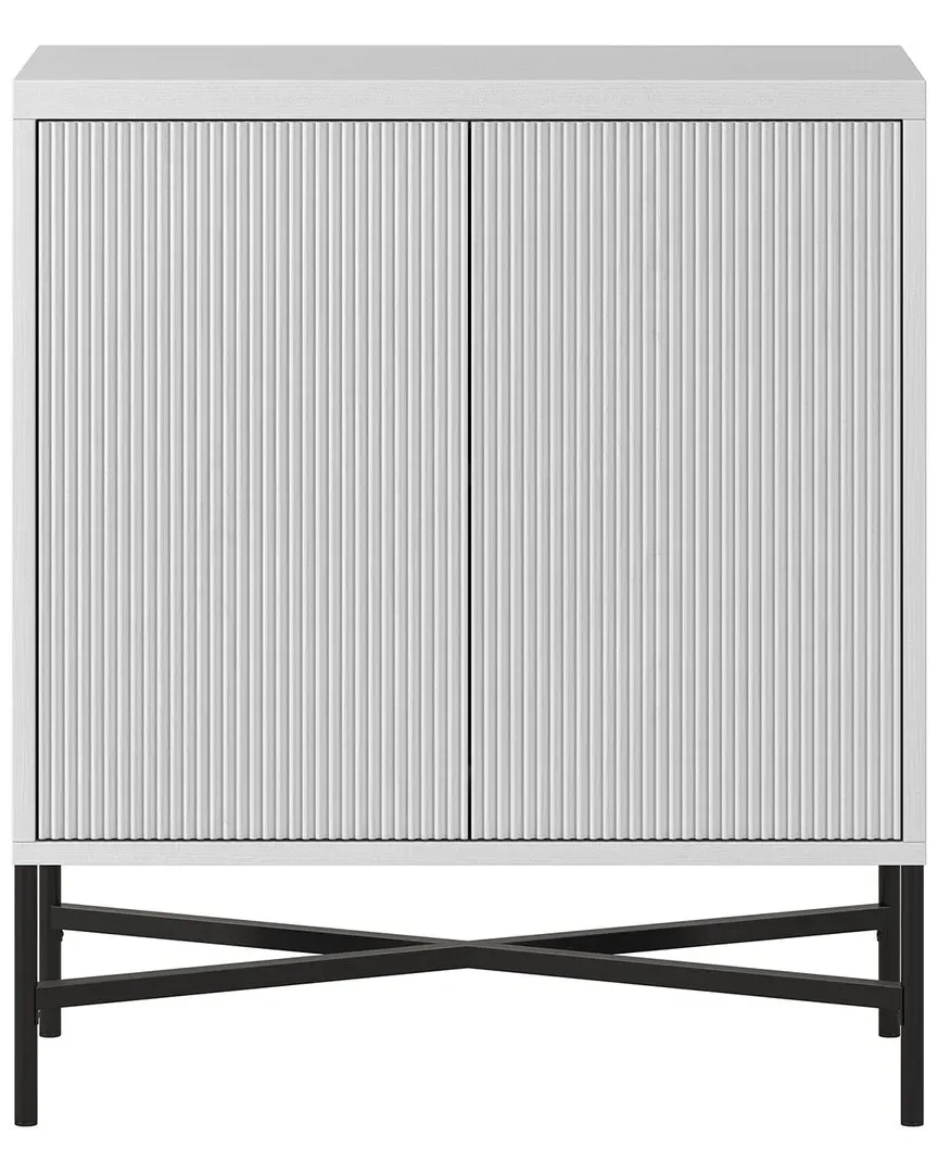 Brighton 28in Rectangular Accent Cabinet - White image