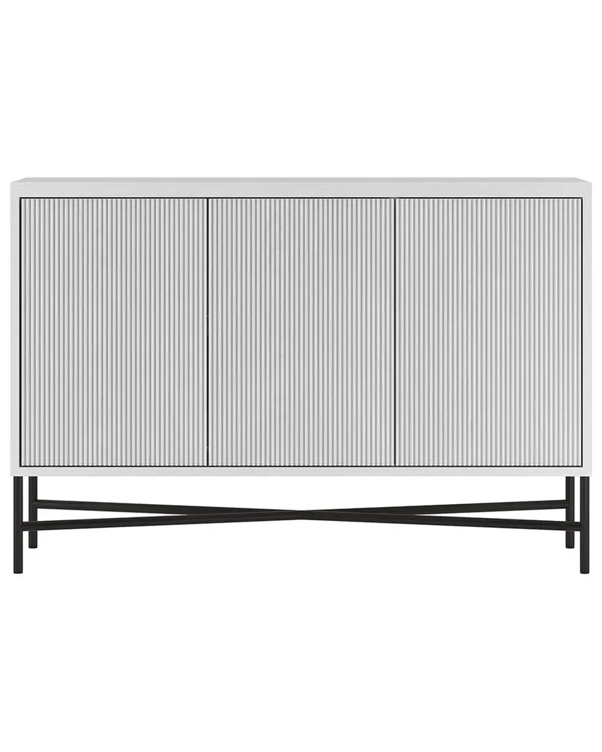 Brighton 48in Rectangular Buffet Table - White image