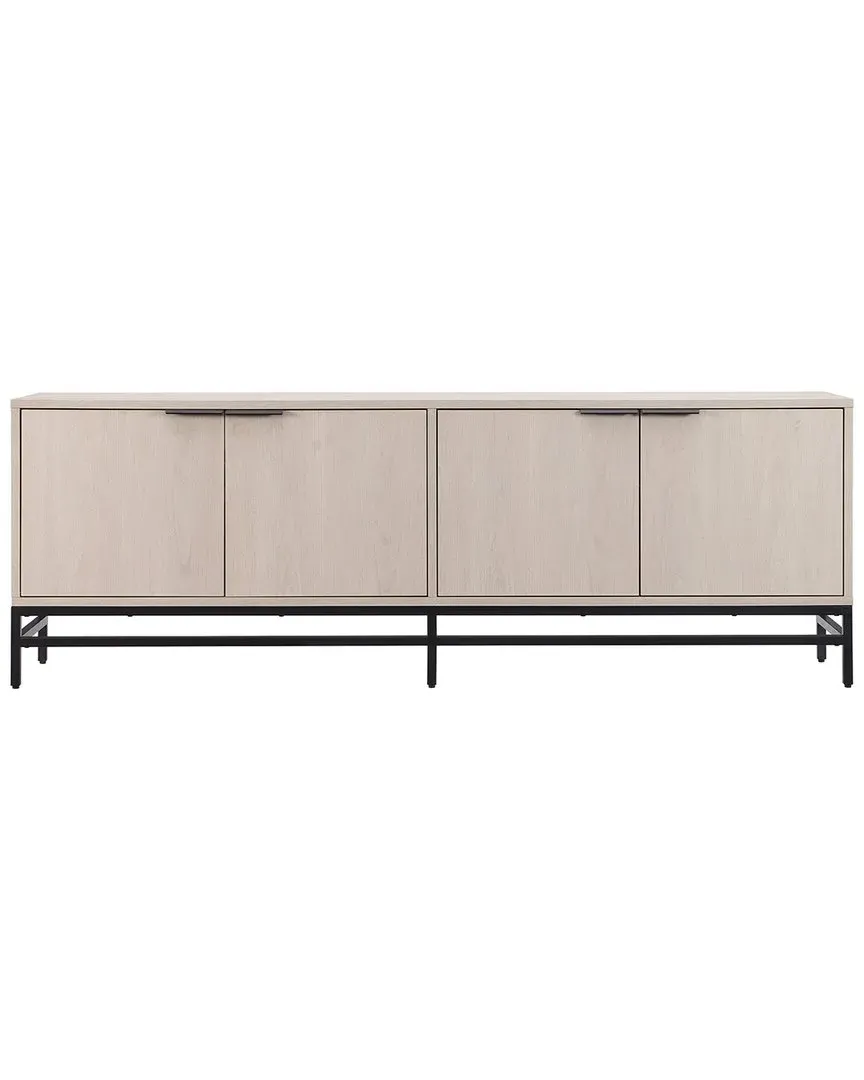 Campello Rectangular TV Stand for TVs up to 78in - Alder White image